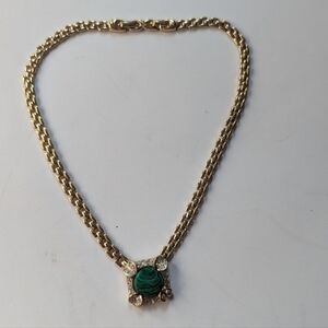 Nina Richi Elegant Gold Necklace Signed In EUC